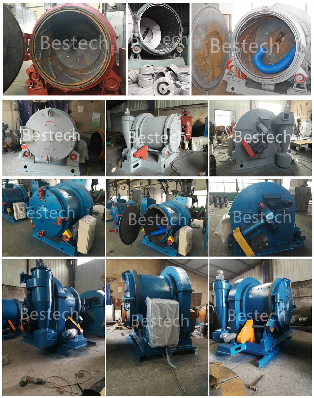 Low Noise Rolling Drum Type Shot Blasting Machine with Better Cleaning Effect